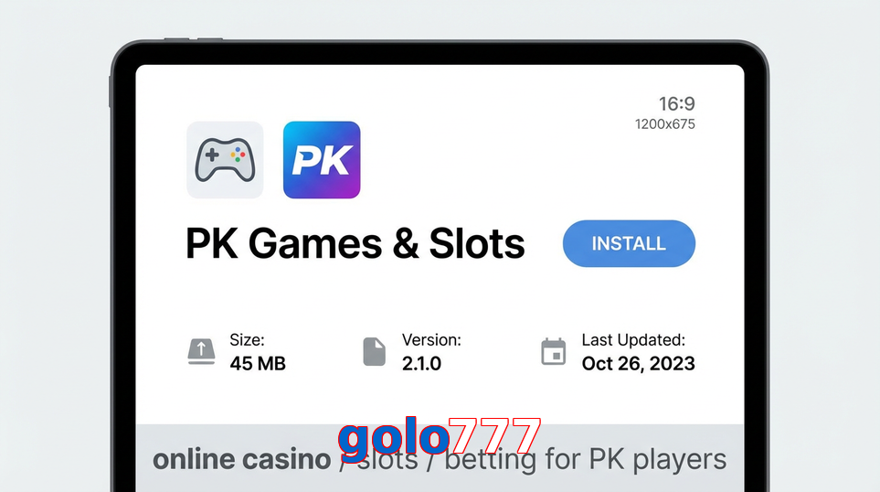 Game list for Golo777 gameapk section